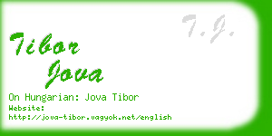 tibor jova business card
